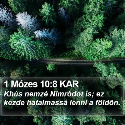 1 Mózes 10:8 KAR Bible Verse Image