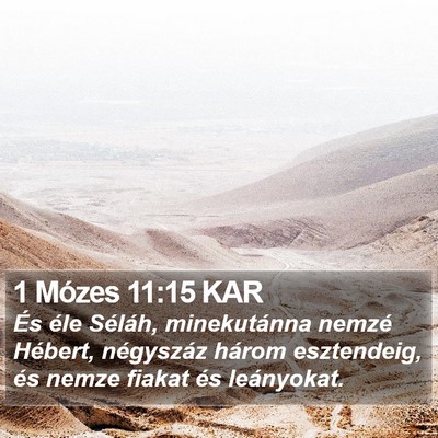 1 Mózes 11:15 KAR Bible Verse Image