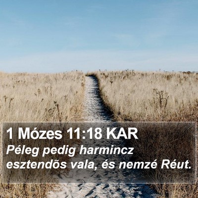 1 Mózes 11:18 KAR Bible Verse Image