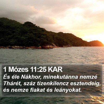 1 Mózes 11:25 KAR Bible Verse Image