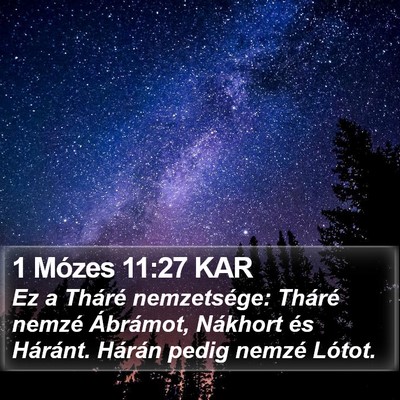 1 Mózes 11:27 KAR Bible Verse Image