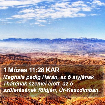 1 Mózes 11:28 KAR Bible Verse Image