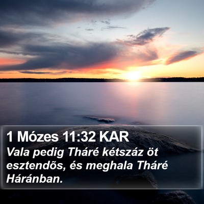 1 Mózes 11:32 KAR Bible Verse Image