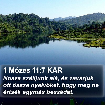 1 Mózes 11:7 KAR Bible Verse Image