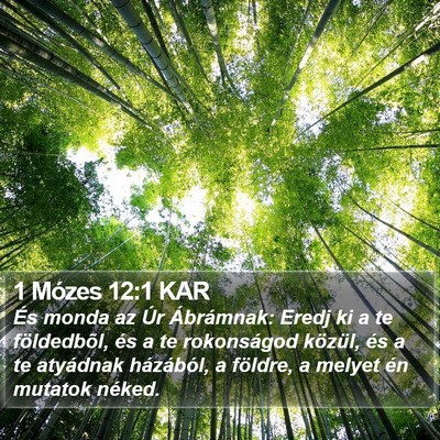 1 Mózes 12:1 KAR Bible Verse Image