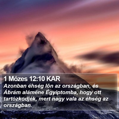 1 Mózes 12:10 KAR Bible Verse Image