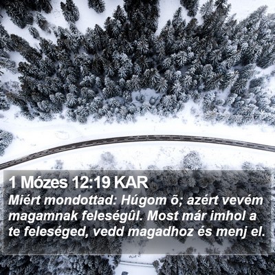 1 Mózes 12:19 KAR Bible Verse Image