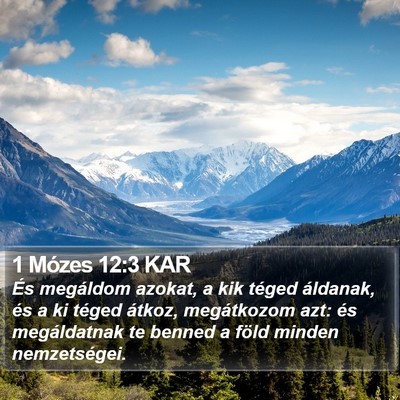 1 Mózes 12:3 KAR Bible Verse Image