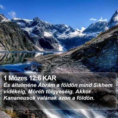 1 Mózes 12:6 KAR Bible Verse Image