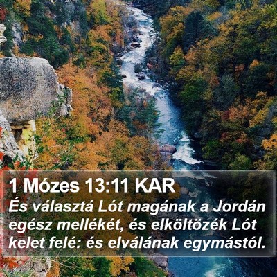 1 Mózes 13:11 KAR Bible Verse Image