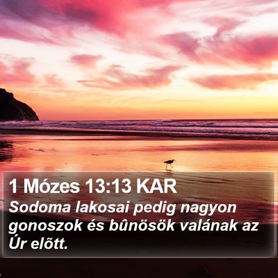 1 Mózes 13:13 KAR Bible Verse Image