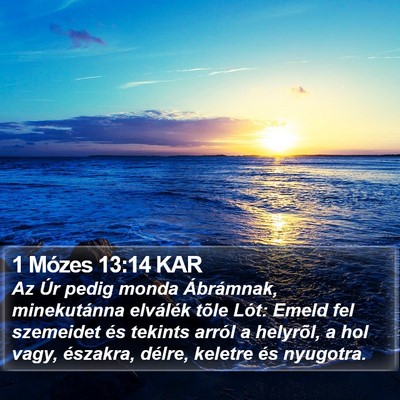 1 Mózes 13:14 KAR Bible Verse Image