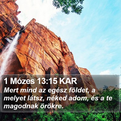 1 Mózes 13:15 KAR Bible Verse Image