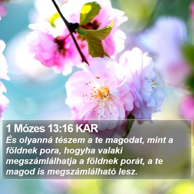 1 Mózes 13:16 KAR Bible Verse Image
