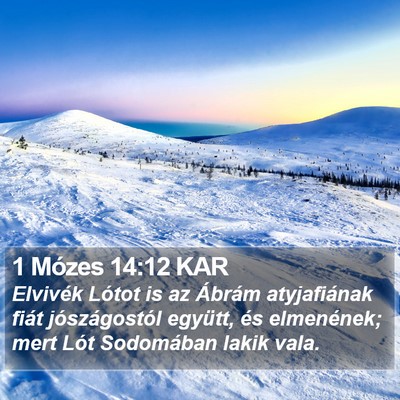 1 Mózes 14:12 KAR Bible Verse Image