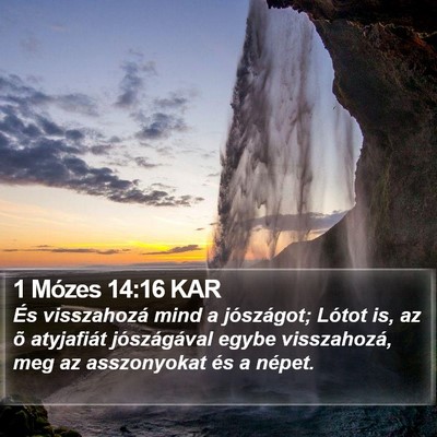 1 Mózes 14:16 KAR Bible Verse Image