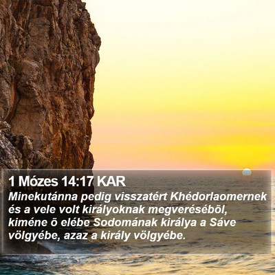 1 Mózes 14:17 KAR Bible Verse Image