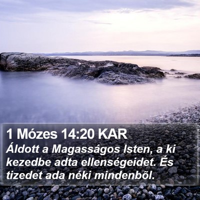 1 Mózes 14:20 KAR Bible Verse Image