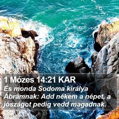 1 Mózes 14:21 KAR Bible Verse Image