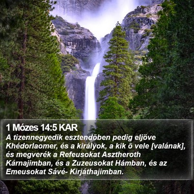 1 Mózes 14:5 KAR Bible Verse Image