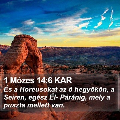 1 Mózes 14:6 KAR Bible Verse Image
