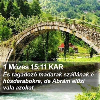 1 Mózes 15:11 KAR Bible Verse Image