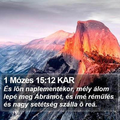 1 Mózes 15:12 KAR Bible Verse Image