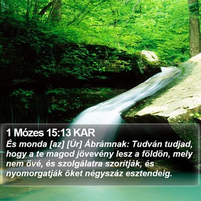 1 Mózes 15:13 KAR Bible Verse Image