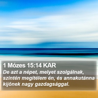 1 Mózes 15:14 KAR Bible Verse Image