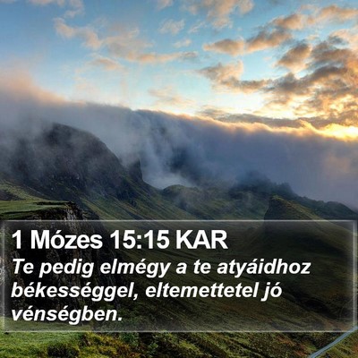1 Mózes 15:15 KAR Bible Verse Image