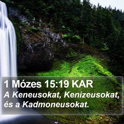 1 Mózes 15:19 KAR Bible Verse Image