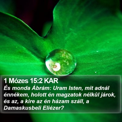 1 Mózes 15:2 KAR Bible Verse Image