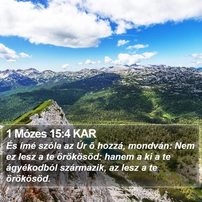 1 Mózes 15:4 KAR Bible Verse Image