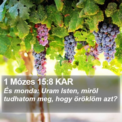 1 Mózes 15:8 KAR Bible Verse Image