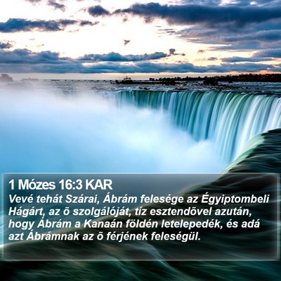 1 Mózes 16:3 KAR Bible Verse Image