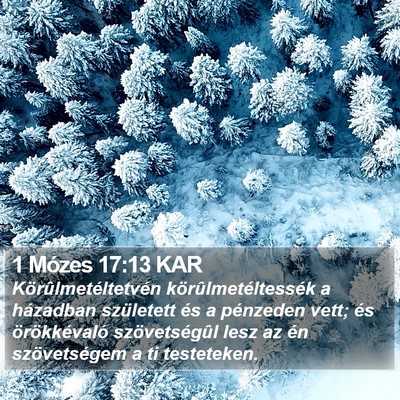 1 Mózes 17:13 KAR Bible Verse Image