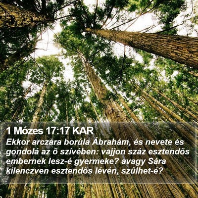 1 Mózes 17:17 KAR Bible Verse Image