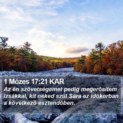 1 Mózes 17:21 KAR Bible Verse Image