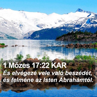 1 Mózes 17:22 KAR Bible Verse Image