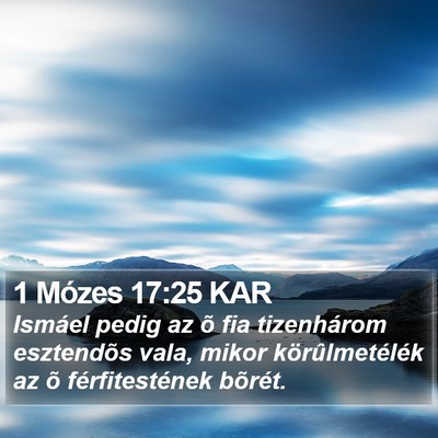 1 Mózes 17:25 KAR Bible Verse Image