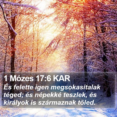 1 Mózes 17:6 KAR Bible Verse Image
