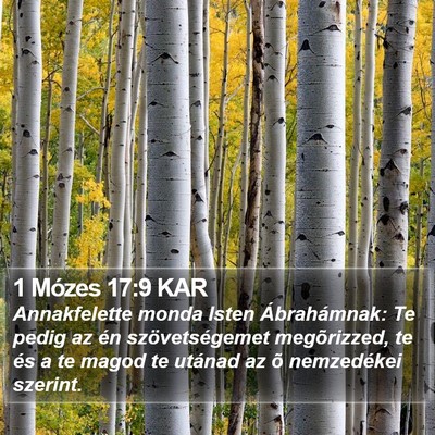 1 Mózes 17:9 KAR Bible Verse Image