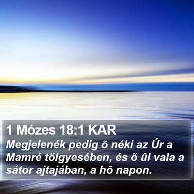 1 Mózes 18:1 KAR Bible Verse Image