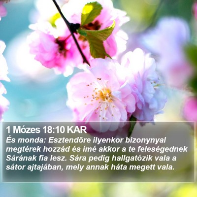 1 Mózes 18:10 KAR Bible Verse Image