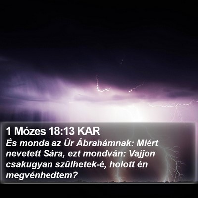 1 Mózes 18:13 KAR Bible Verse Image