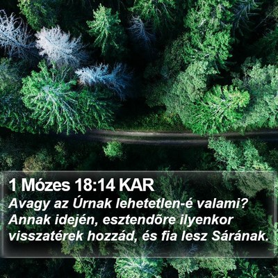 1 Mózes 18:14 KAR Bible Verse Image