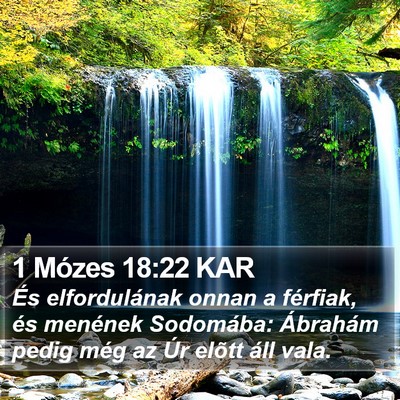 1 Mózes 18:22 KAR Bible Verse Image