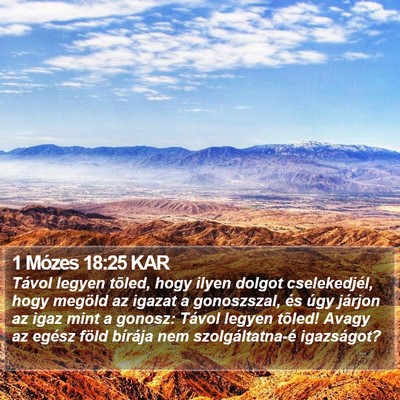 1 Mózes 18:25 KAR Bible Verse Image