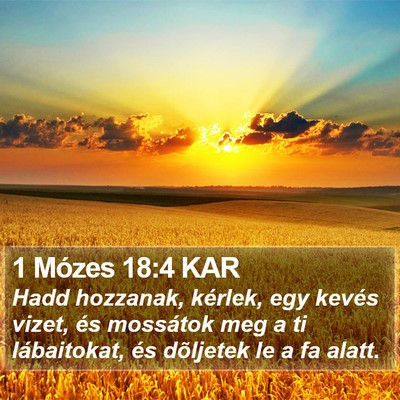 1 Mózes 18:4 KAR Bible Verse Image