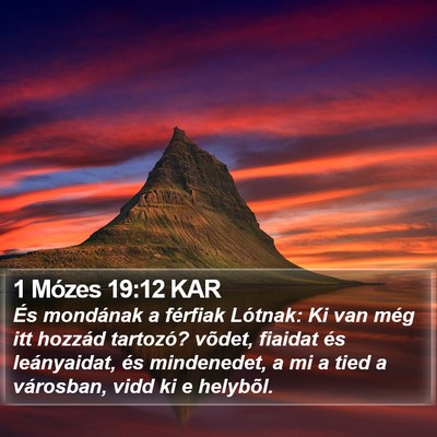 1 Mózes 19:12 KAR Bible Verse Image